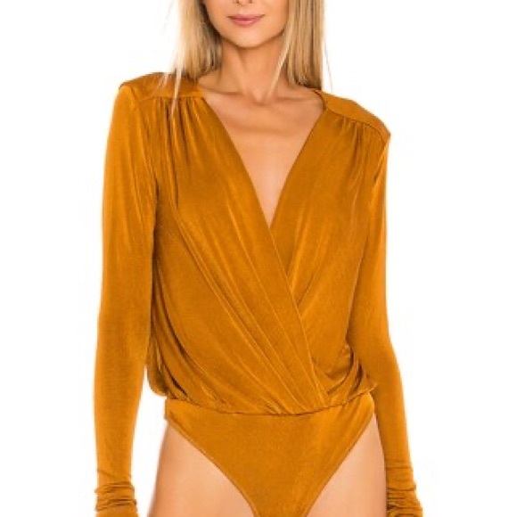 FREE PEOPLE X REVOLVE Turnt Bodysuit in Honey Ginger - Picture 2 of 5